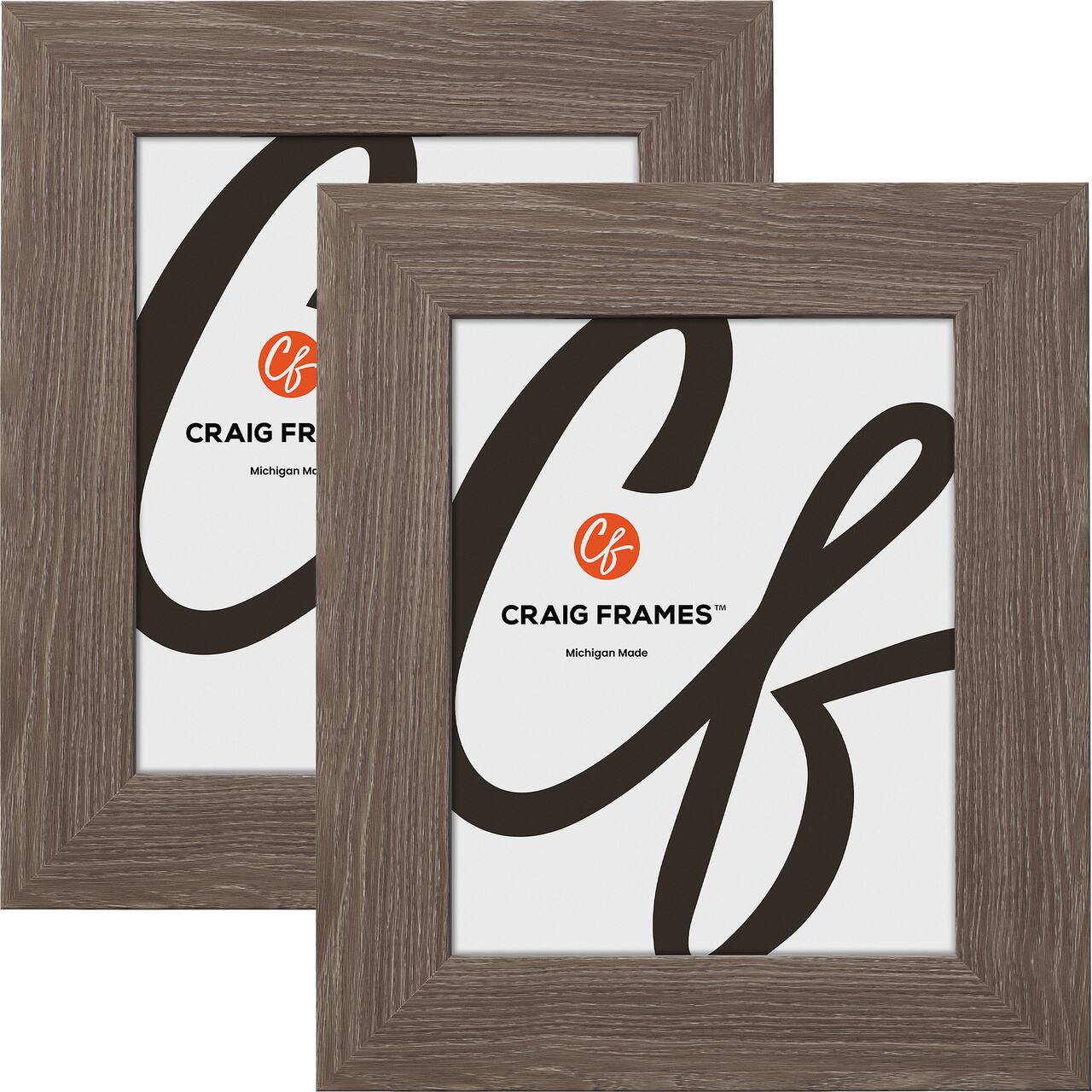 2 Pack Craig Frames American Barn Farmhouse Gray Picture Frames